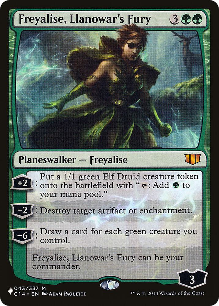 Freyalise, Llanowar's Fury (043/337) [The List]