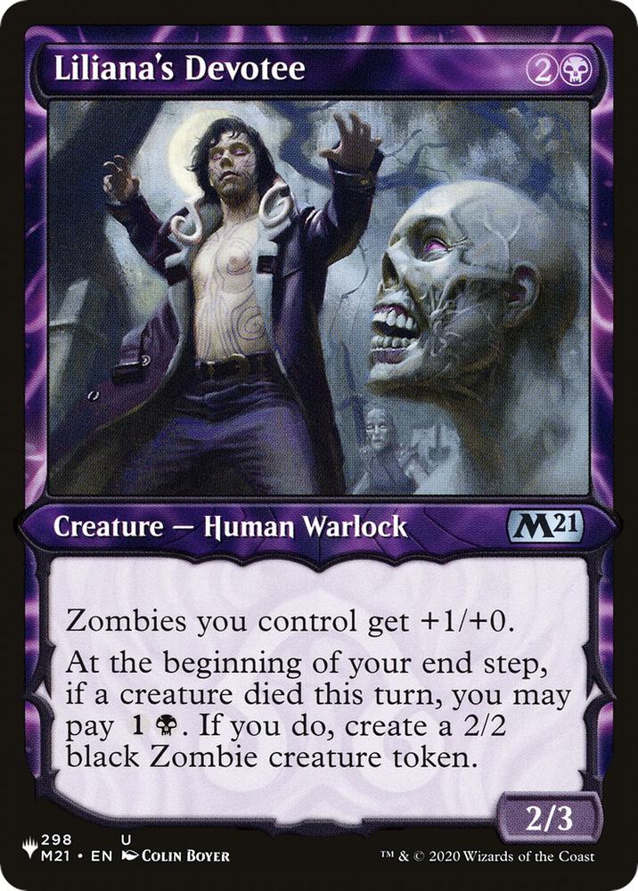 Liliana's Devotee (Showcase) (298/274) [The List] [Showcase]