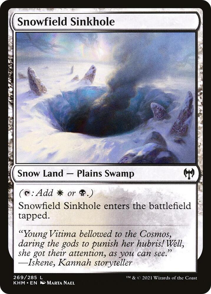 Snowfield Sinkhole (269) [Kaldheim]