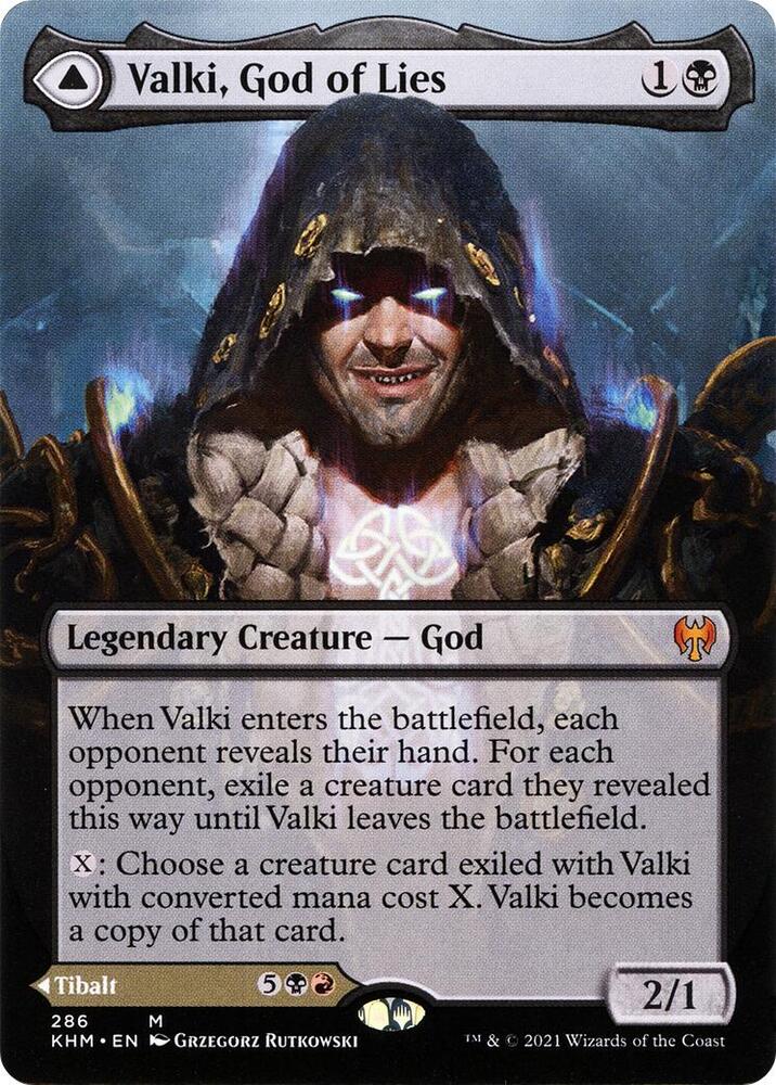 Valki, God of Lies (Borderless) (286) [Kaldheim] [Borderless]