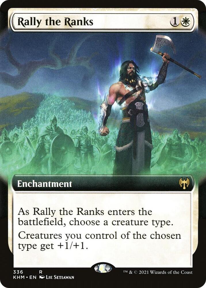Rally the Ranks (Extended Art) (336) [Kaldheim] [Extended Art]