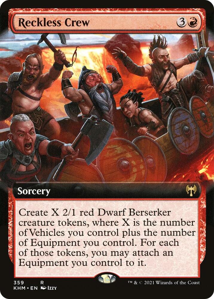 Reckless Crew (Extended Art) (359) [Kaldheim] [Extended Art]