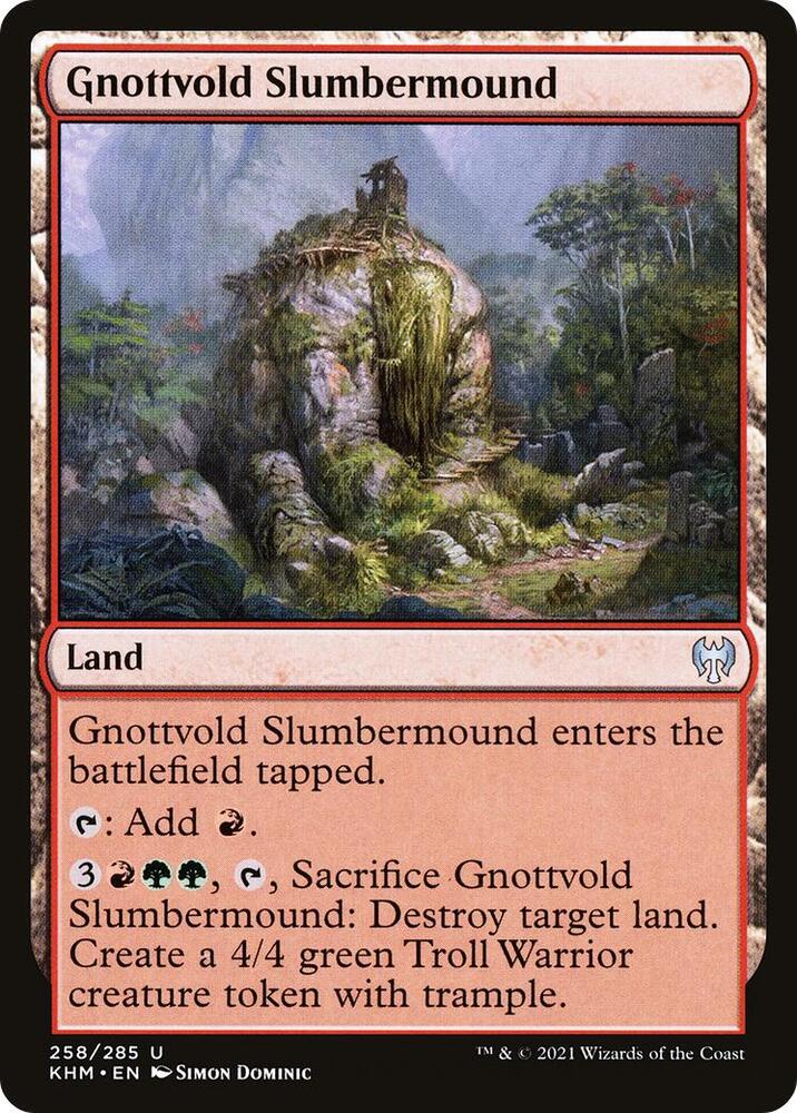 Gnottvold Slumbermound (258) [Kaldheim]