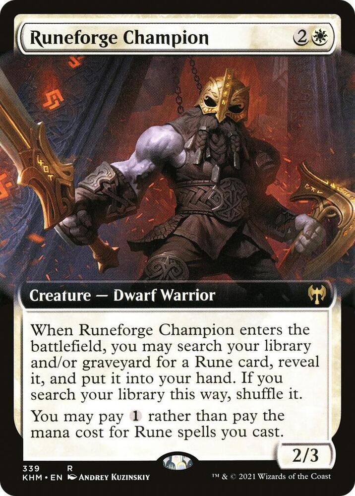 Runeforge Champion (Extended Art) (339) [Kaldheim] [Extended Art]