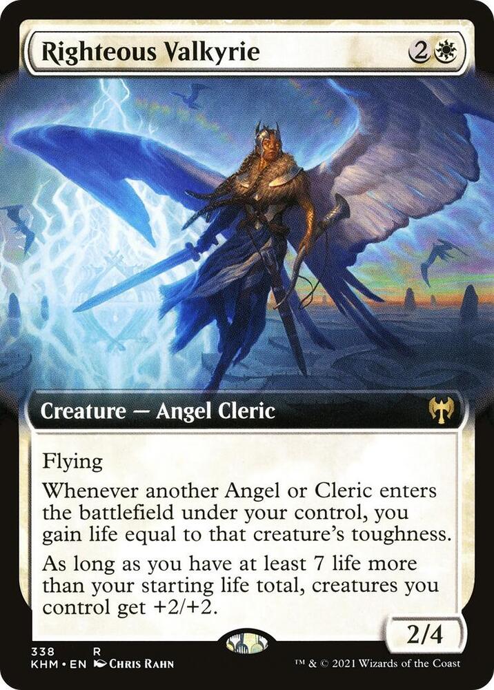 Righteous Valkyrie (Extended Art) (338) [Kaldheim] [Extended Art]