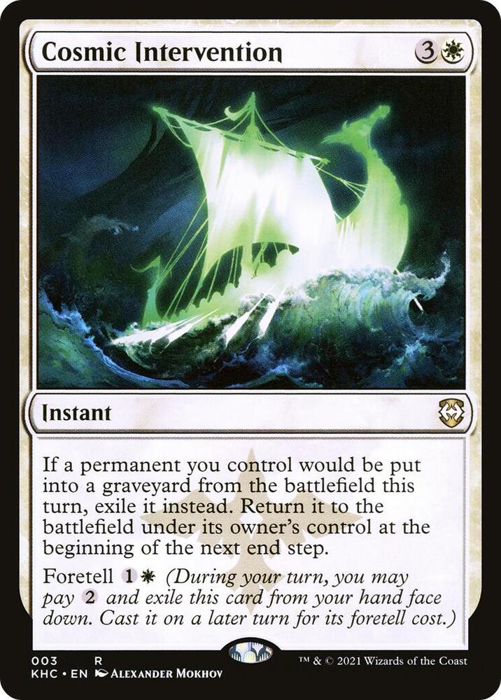 Cosmic Intervention (3) [Kaldheim Commander]