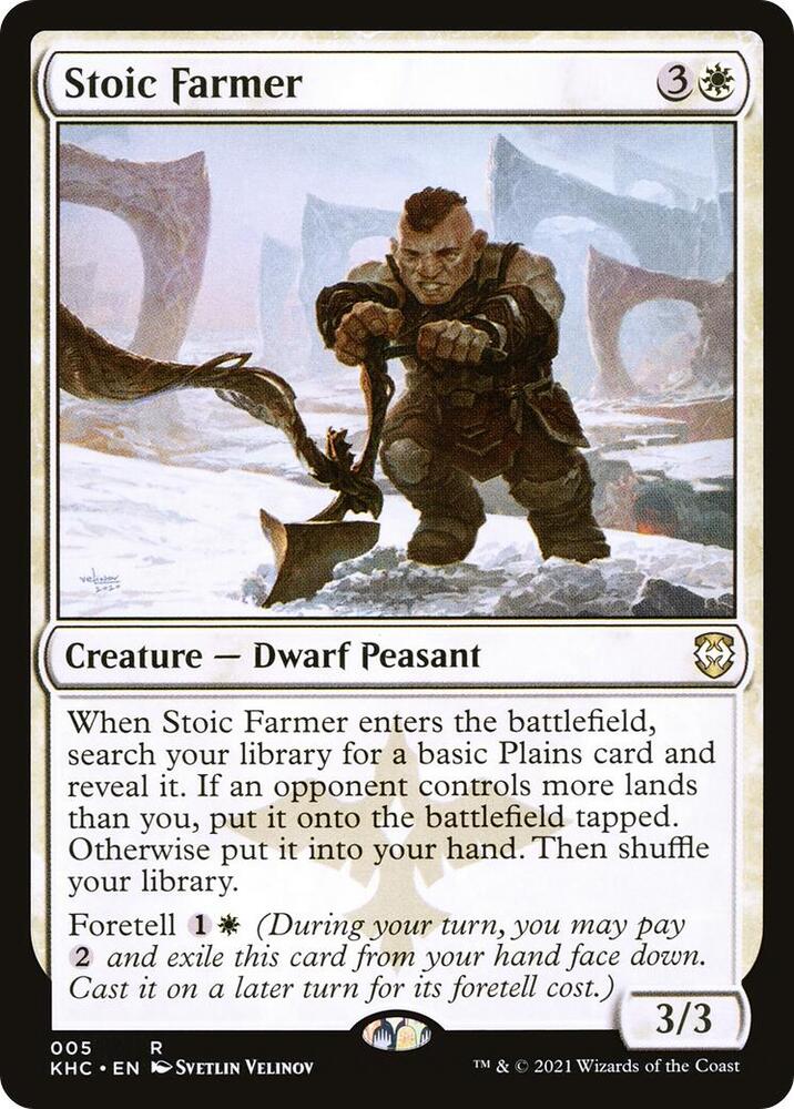 Stoic Farmer (5) [Kaldheim Commander]