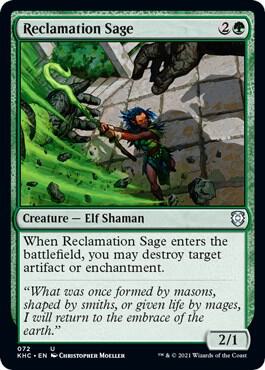 Reclamation Sage (72) [Kaldheim Commander]