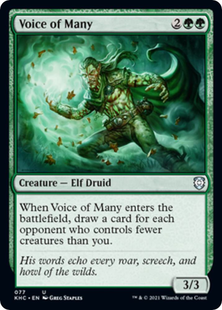 Voice of Many (77) [Kaldheim Commander]