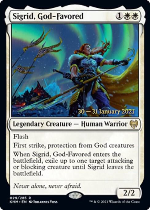 Sigrid, God-Favored (29) [Prerelease Cards]