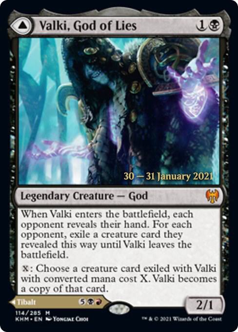 Valki, God of Lies (114) [Prerelease Cards]