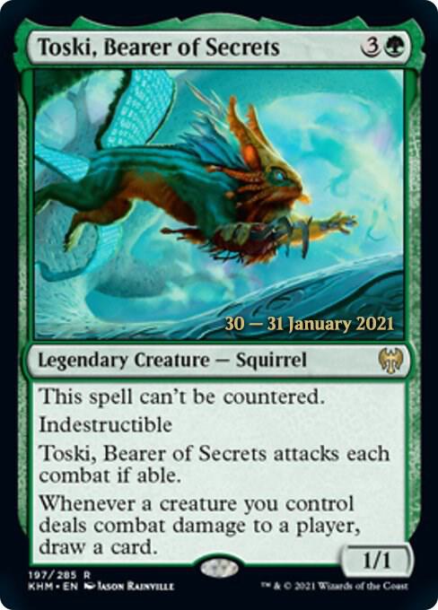 Toski, Bearer of Secrets (197) [Prerelease Cards]