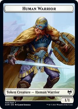 Human Warrior Token (3) [Kaldheim]