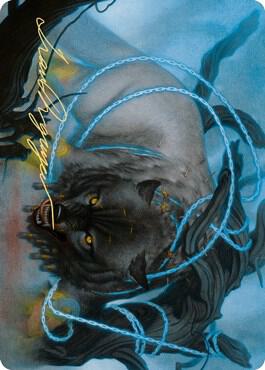 Bind the Monster Art Card (Gold-Stamped Signature) (11) [Kaldheim Art Series]