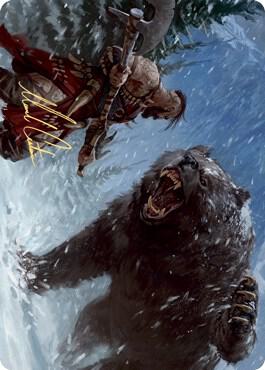 Blizzard Brawl Art Card (Gold-Stamped Signature) (41) [Kaldheim Art Series]