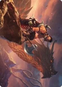 Dragonkin Berserker Art Card (32) [Kaldheim Art Series]