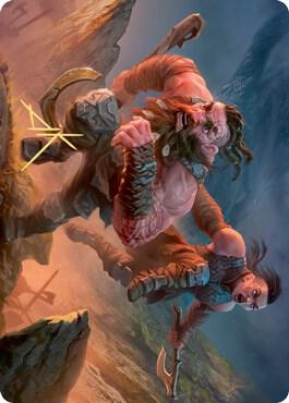 Dwarven Reinforcements Art Card (Gold-Stamped Signature) (33) [Kaldheim Art Series]