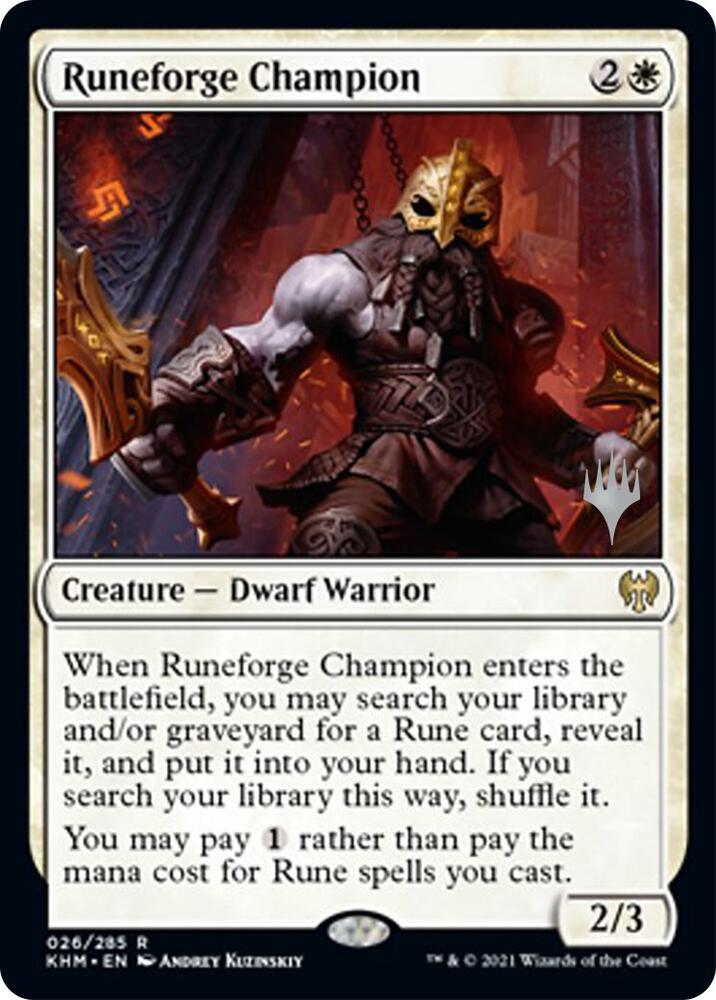 Runeforge Champion (26) [Kaldheim Promos]