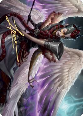 Firja, Judge of Valor Art Card (Gold-Stamped Signature) (56) [Kaldheim Art Series]