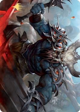 Frenzied Raider Art Card (Gold-Stamped Signature) (34) [Kaldheim Art Series]