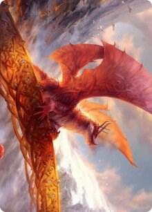 Goldspan Dragon Art Card (35) [Kaldheim Art Series]