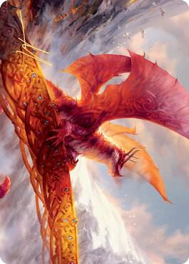 Goldspan Dragon Art Card (Gold-Stamped Signature) (35) [Kaldheim Art Series]