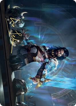 Halvar, God of Battle Art Card (Gold-Stamped Signature) (2) [Kaldheim Art Series]