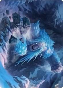 Icehide Troll Art Card (46) [Kaldheim Art Series]