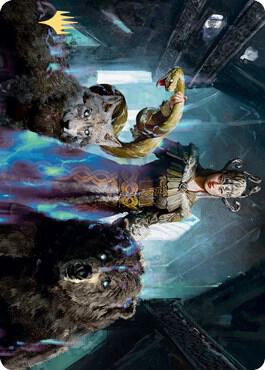 Kolvori, God of Kinship Art Card (Gold-Stamped Signature) (48) [Kaldheim Art Series]