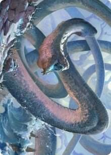 Koma, Cosmos Serpent Art Card (60/81) [Kaldheim Art Series]