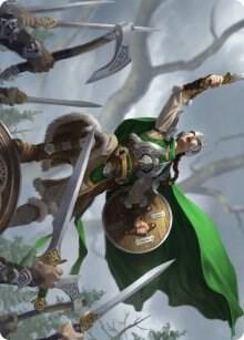 Maja, Bretagard Protector Art Card (61) [Kaldheim Art Series]