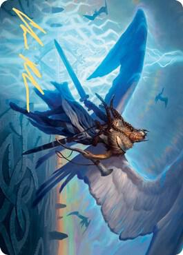 Righteous Valkyrie Art Card (Gold-Stamped Signature) (6) [Kaldheim Art Series]