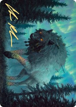 Sarulf, Realm Eater Art Card (Gold-Stamped Signature) (65) [Kaldheim Art Series]