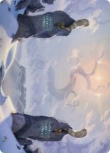 Snow-Covered Plains (74/81) Art Card [Kaldheim Art Series]