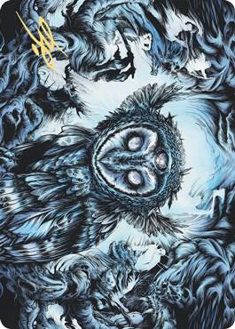 Vega, the Watcher Art Card (Gold-Stamped Signature) (81) [Kaldheim Art Series]