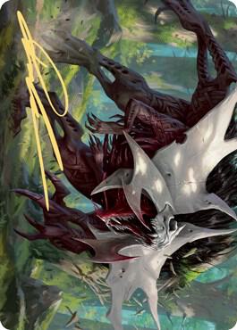 Vorinclex, Monstrous Raider Art Card (54/81) (Gold-Stamped Signature) [Kaldheim Art Series]