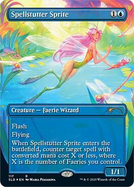 Spellstutter Sprite (117) [Secret Lair Drop] [Borderless]