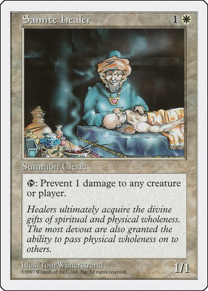 Samite Healer (58) [Fifth Edition]