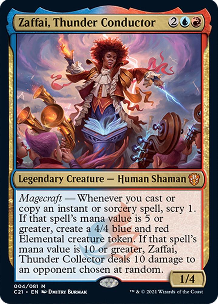 Zaffai, Thunder Conductor (4) [Commander 2021]