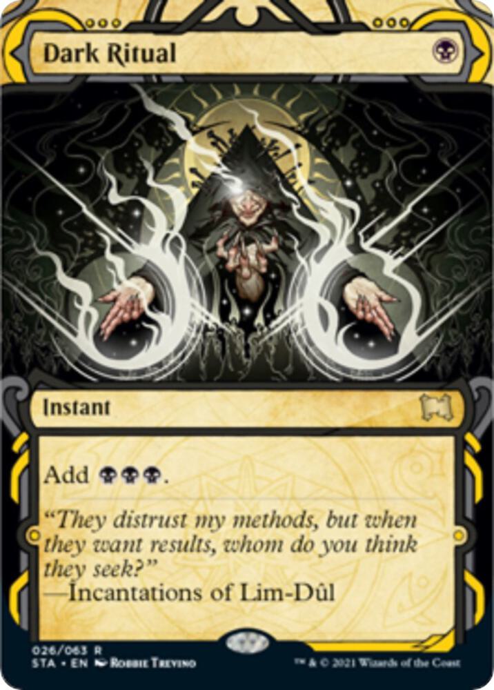 Dark Ritual (26) [Strixhaven Mystical Archive] [Showcase, Borderless]