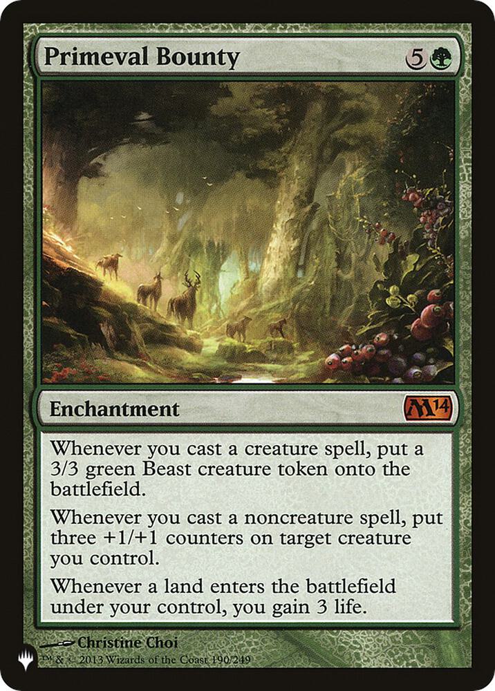 Primeval Bounty (190/249) [The List]