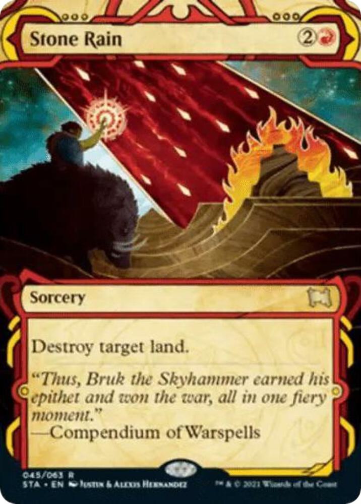 Stone Rain (45) [Strixhaven Mystical Archive] [Showcase, Borderless]