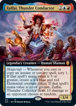 Zaffai, Thunder Conductor (Extended Art) (331) [Commander 2021] [Extended Art]