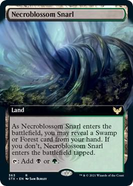 Necroblossom Snarl (Extended Art) (363) [Strixhaven: School of Mages] [Extended Art]