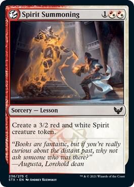 Spirit Summoning (236) [Strixhaven: School of Mages]