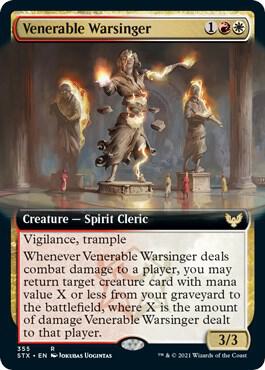 Venerable Warsinger (Extended Art) (355) [Strixhaven: School of Mages] [Extended Art]