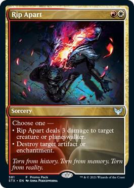 Rip Apart (381) [Strixhaven: School of Mages Promos]