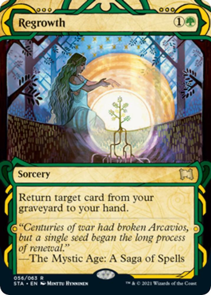 Regrowth (56) [Strixhaven Mystical Archive] [Showcase, Borderless]