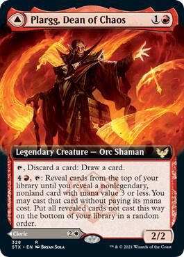 Plargg, Dean of Chaos (Extended Art) (328) [Strixhaven: School of Mages] [Extended Art]