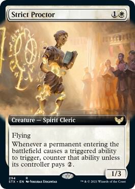 Strict Proctor (Extended Art) (294) [Strixhaven: School of Mages] [Extended Art]